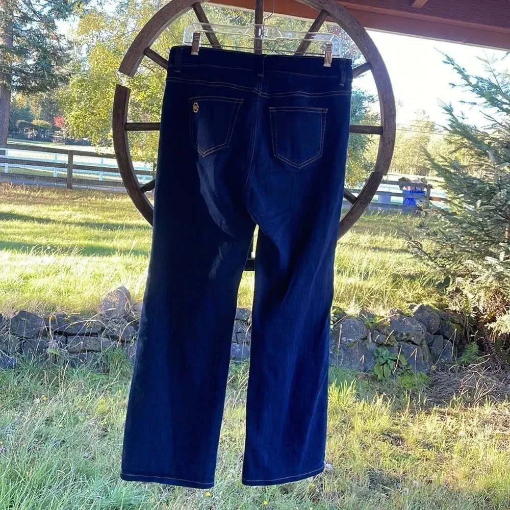 Michael Kors woman’s dark blue jeans. They are a size 10